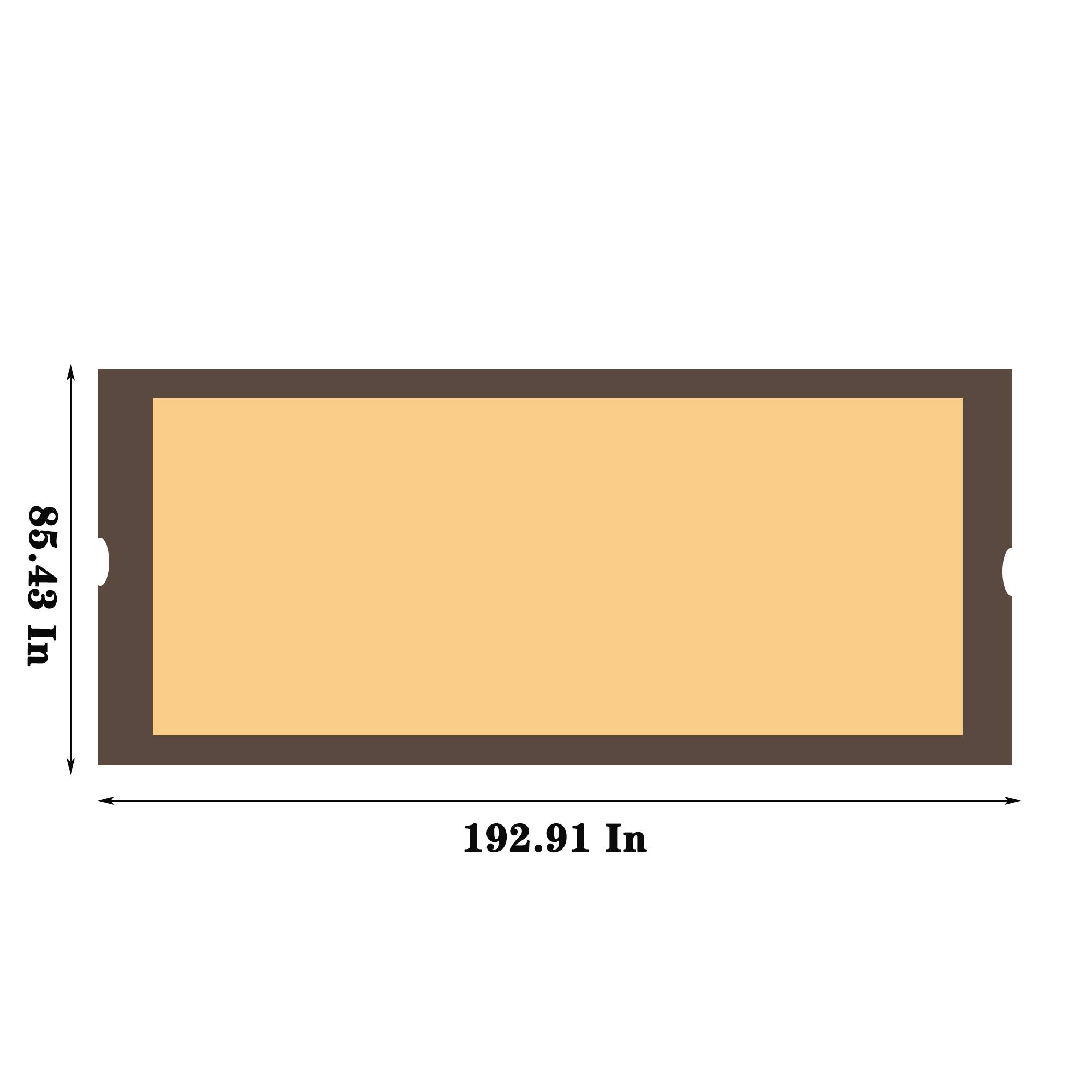 Toile de rechange pergola polyester terrasse jardin anti-UV imperméable 490x217cm beige - ComfortXL Outdoor Living - Image 3