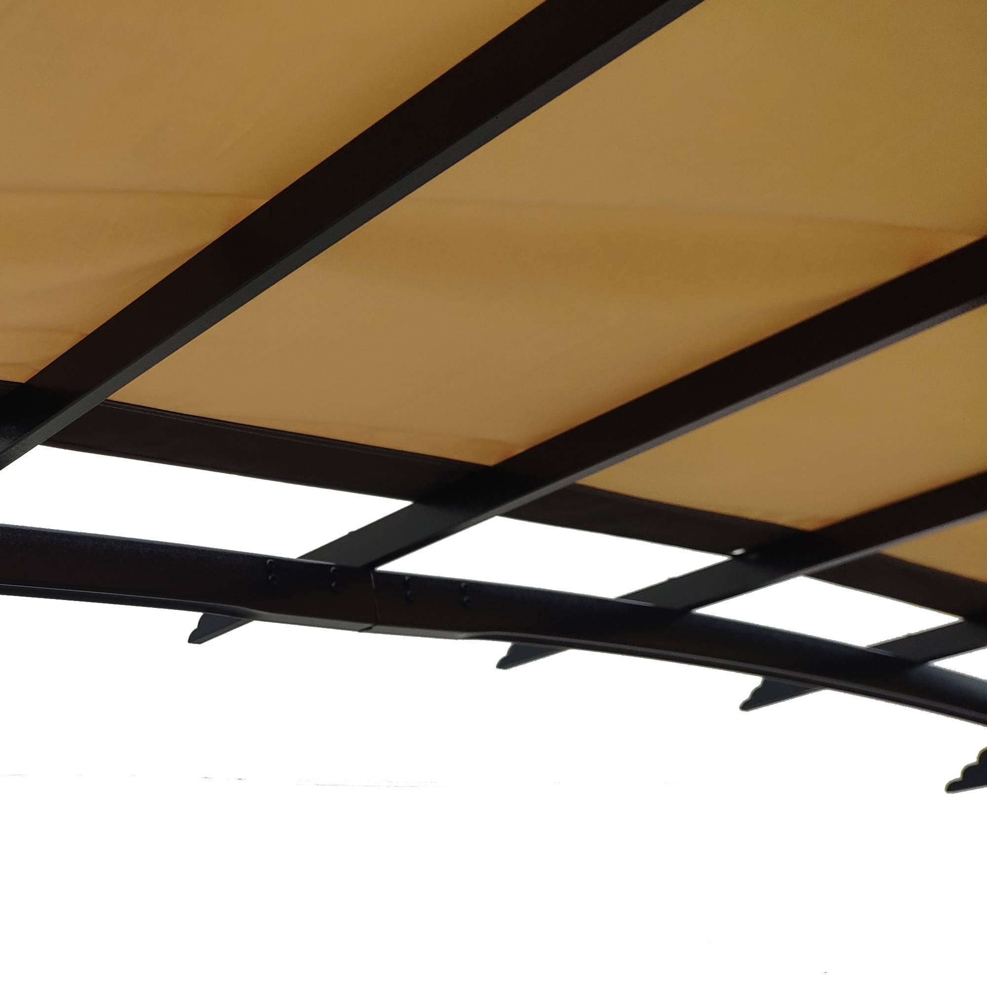 Toile de rechange pergola polyester terrasse jardin anti-UV imperméable 490x217cm beige - ComfortXL Outdoor Living - Image 9