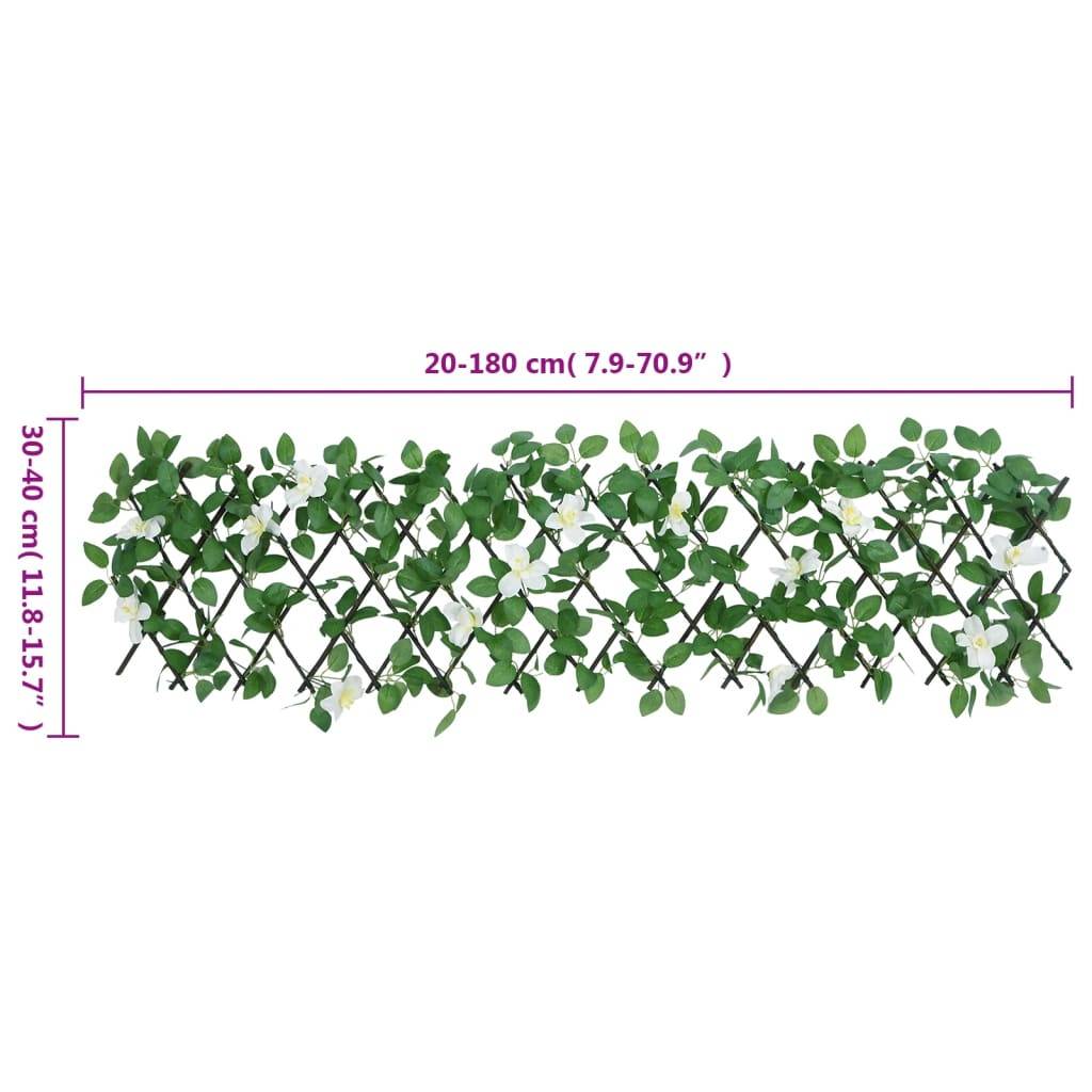 Treillis de lierre artificiel PVC bois vert 180 x 30 cm, Poids :2.18kg - PANGIVO - Image 7