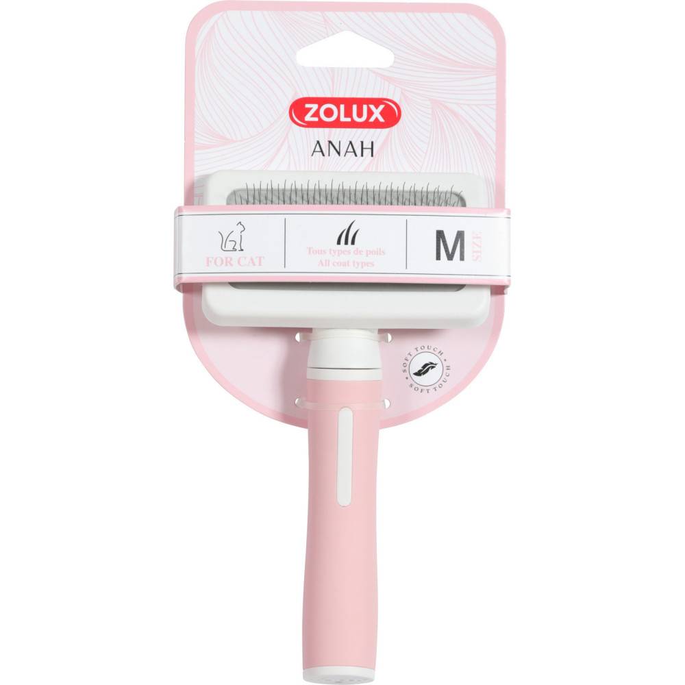 Zolux - Brosse SLICKER 17 cm taille M pour chats - Image 2