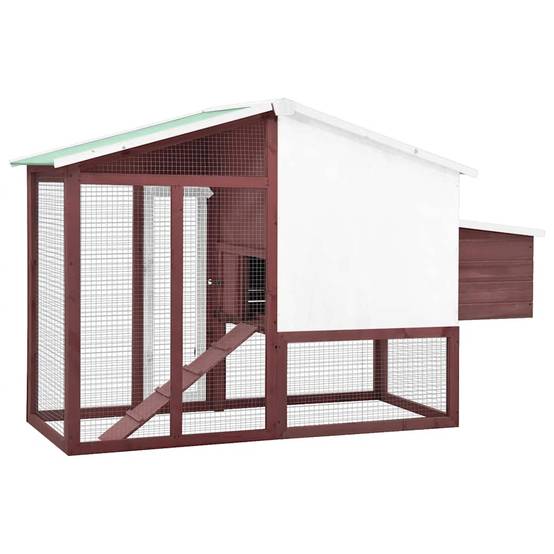 ComfortXL - Grand poulailler bois de sapin avec nichoir et parc extérieur Moka – ComfortXL Outdoor Living - Image 4