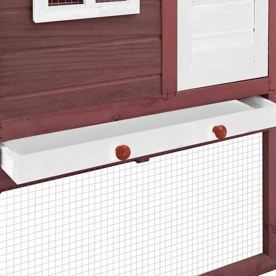 ComfortXL - Grand poulailler bois de sapin avec nichoir et parc extérieur Moka – ComfortXL Outdoor Living - Image 8