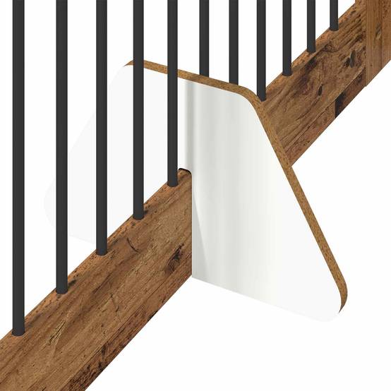 ComfortXL - Clôture chien modulable bois intérieur pliable 401cm finition bois ancien - ComfortXL Outdoor Living - Image 5