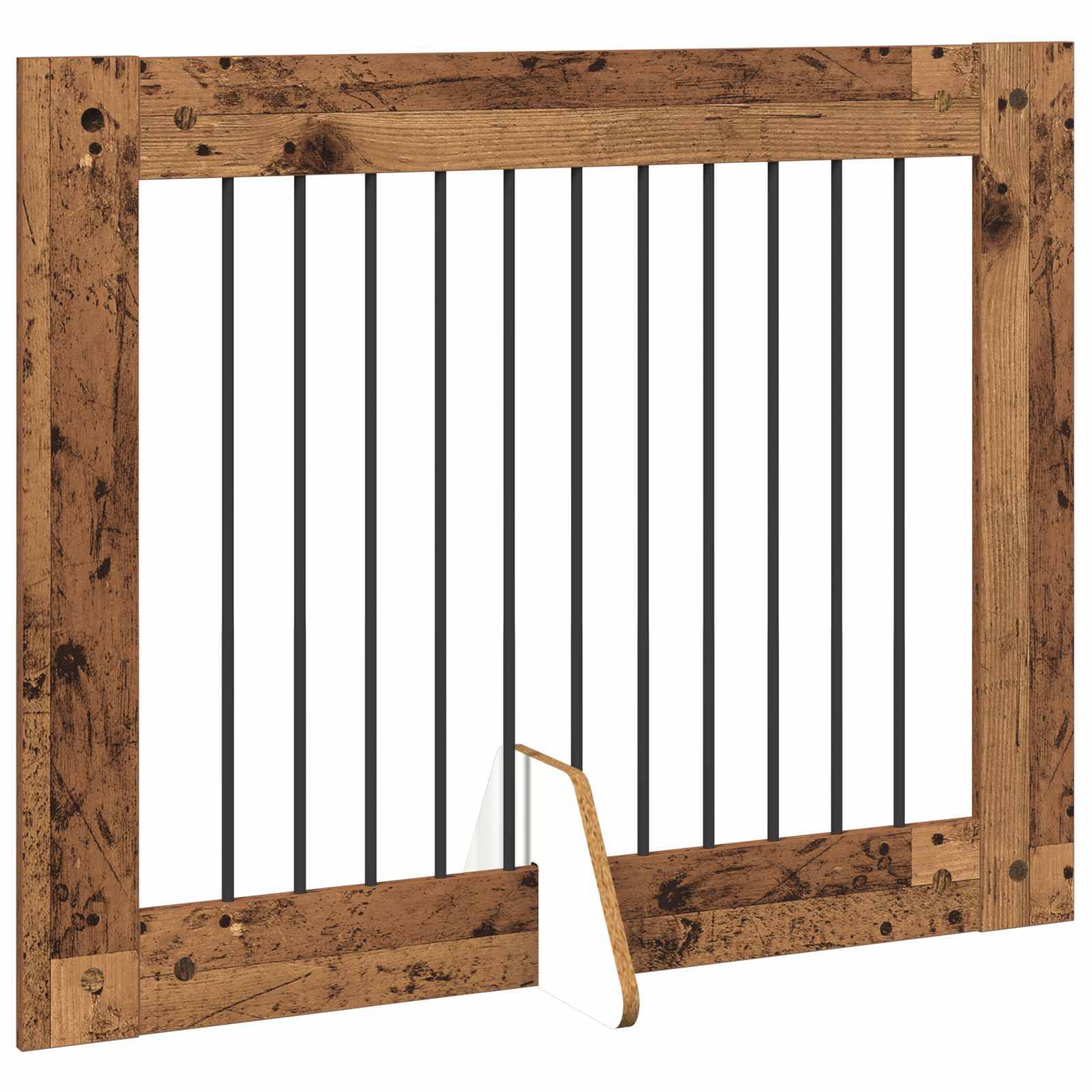 ComfortXL - Clôture chien modulable bois intérieur pliable 401cm finition bois ancien - ComfortXL Outdoor Living - Image 3