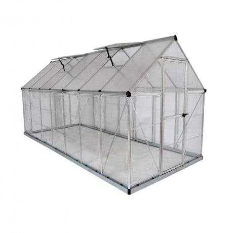 Canopia - Serre de jardin en polycarbonate Hybrid 7,88 m², Couleur Vert, Ancrage au sol Non - Image 4