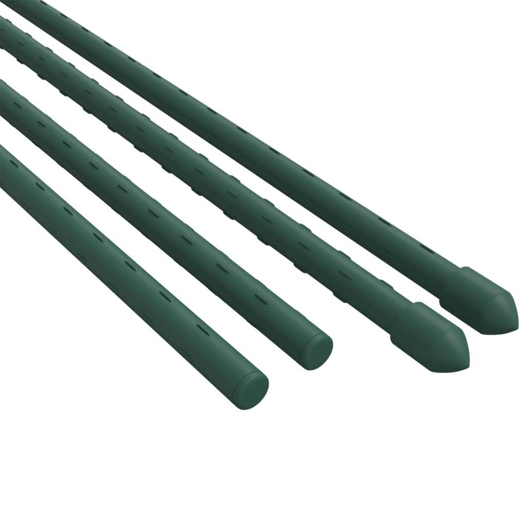 30 pcs Piquets de Fixation - Piquets de sol pour plantes de jardin vert 150 cm acier - Image 4
