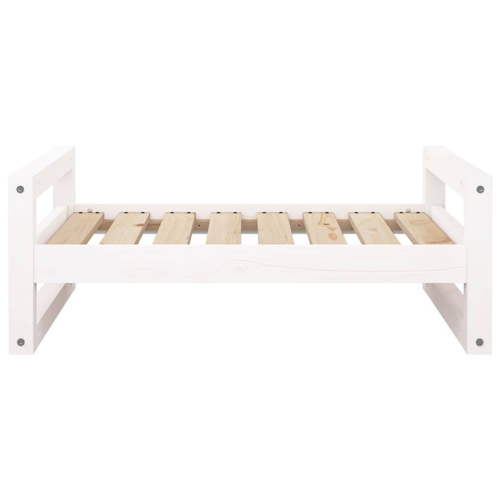 Vidaxl - Lit pour chien Blanc 75,5x55,5x28 cm Bois de pin solide vidaXL 821478 - Image 6
