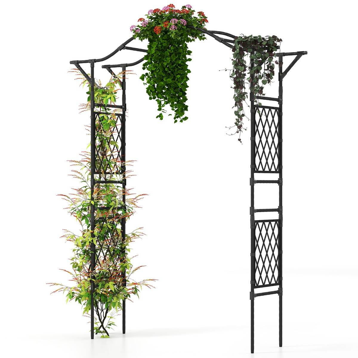 Maison Chic - Arche de Jardin Treillis 170x210cm pour Plantes Grimpantes Pergola en Métal Antirouille - Image 1