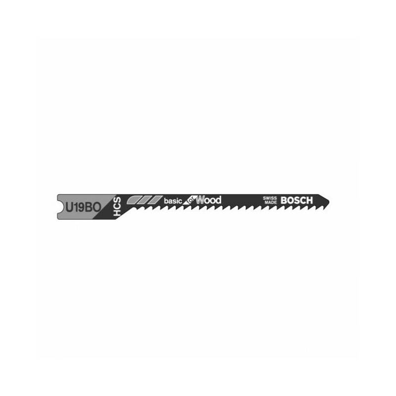 Bosch - Lame de scie sauteuse universelle Basic pour bois tendre BOSCH - Cond. /pcs: 3 - Long. mm: 92 - Pas mm: 3.0 - Domaine d'utilisation: U111C - Bois ten - Image 1