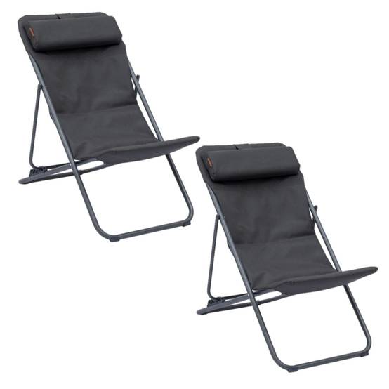 Hesperide - Lot de 2 chiliennes de jardin pliante MIRAEL - Hespéride - Image 1
