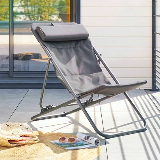 Hesperide - Lot de 2 chiliennes de jardin pliante MIRAEL - Hespéride - Image 2