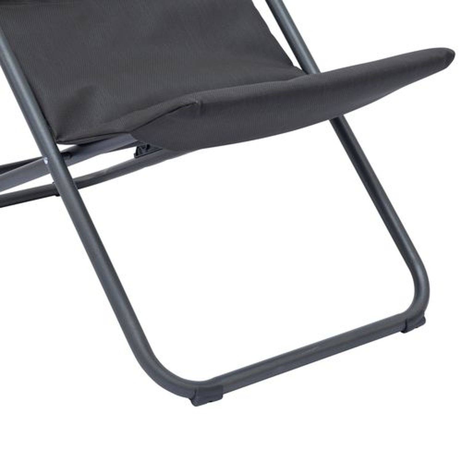 Hesperide - Lot de 2 chiliennes de jardin pliante MIRAEL - Hespéride - Image 5