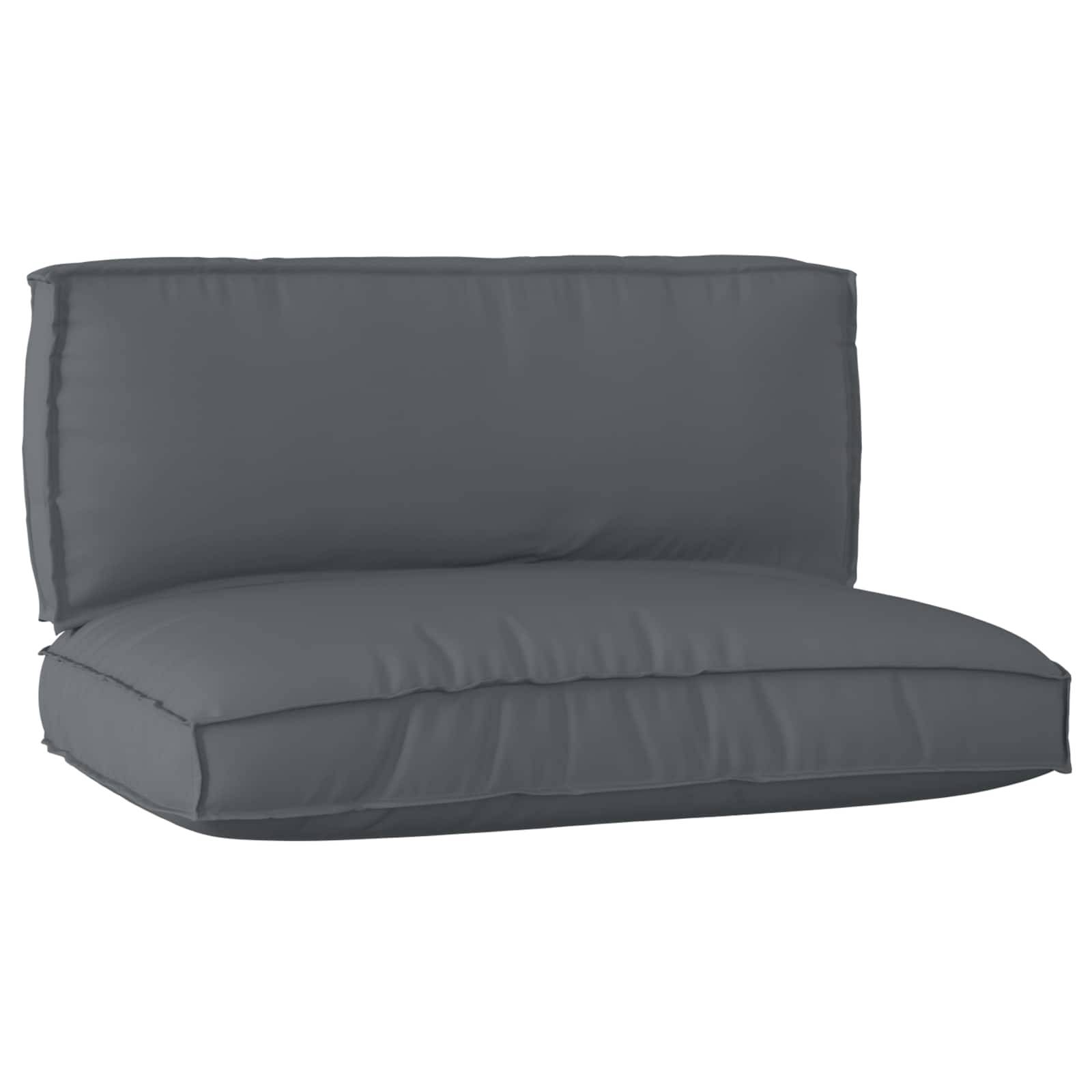 ComfortXL - Set 2 Coussins Palette Tissu Oxford Imperméable pour Salon de Jardin Extérieur Durable Anthracite 120x80cm – ComfortXL Outdoor Living - Image 1