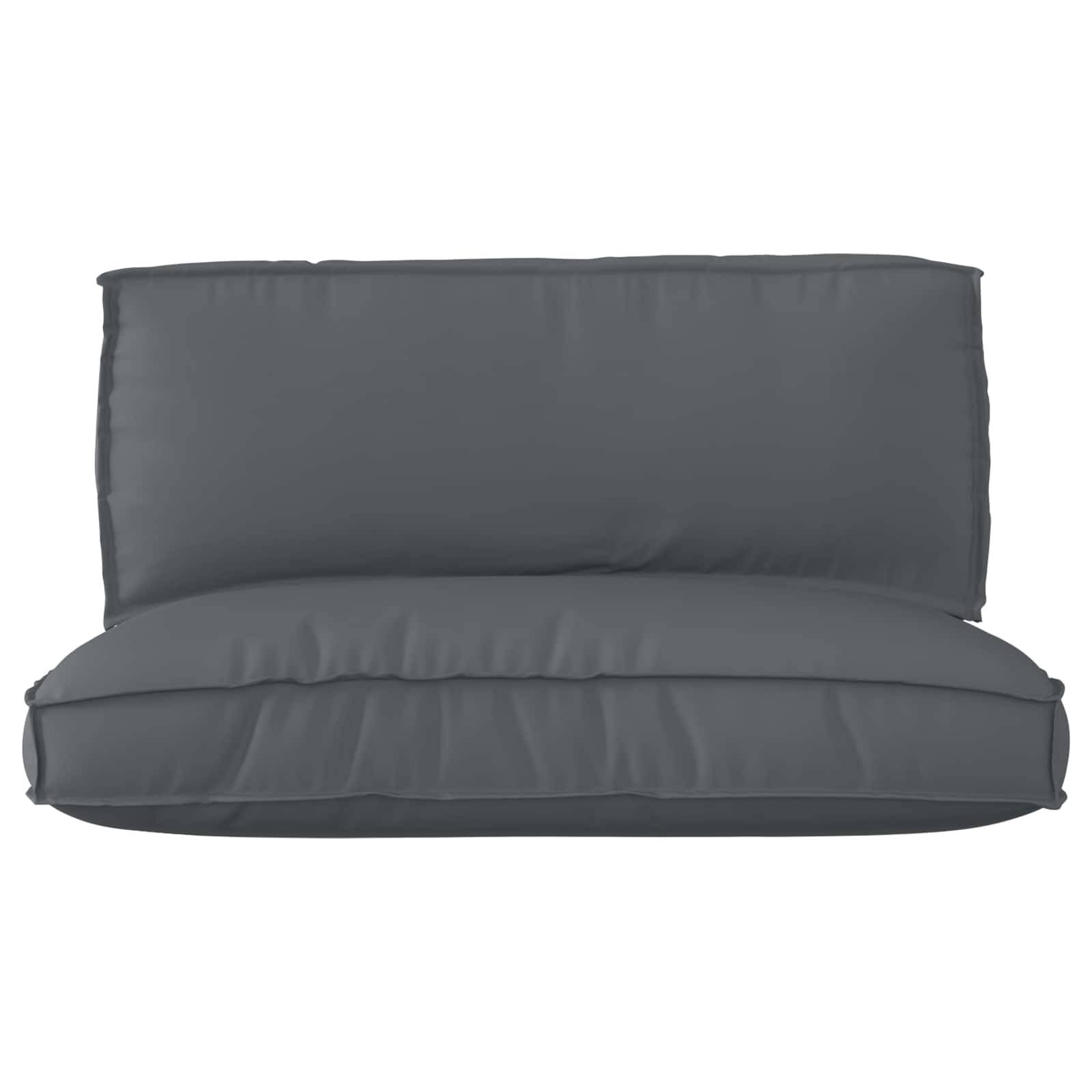 ComfortXL - Set 2 Coussins Palette Tissu Oxford Imperméable pour Salon de Jardin Extérieur Durable Anthracite 120x80cm – ComfortXL Outdoor Living - Image 2
