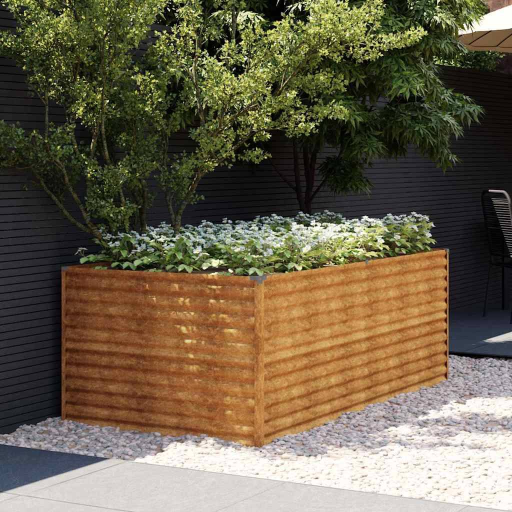 Vidaxl - Lit surélevé de jardin 196x100x69 cm acier corten vidaXL 152003 - Image 1