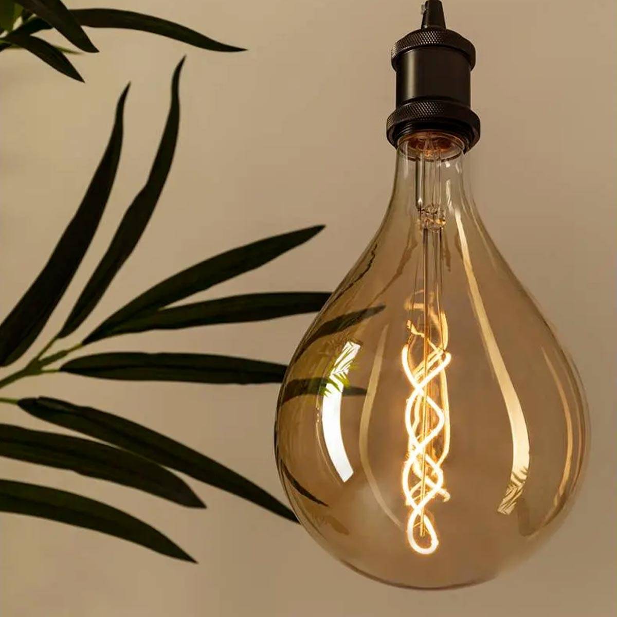 Atmosphera - Ampoule Led "Esfera" 32cm Ambre - Image 3