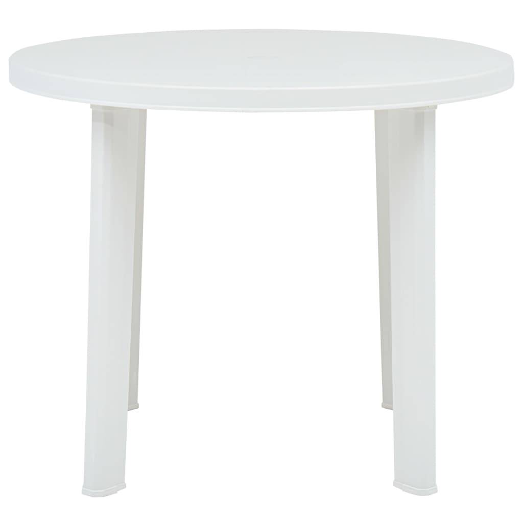 PANGIVO - Table de jardin plastique blanc Ø89 cm - PANGIVO - Image 2