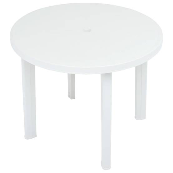 PANGIVO - Table de jardin plastique blanc Ø89 cm - PANGIVO - Image 3