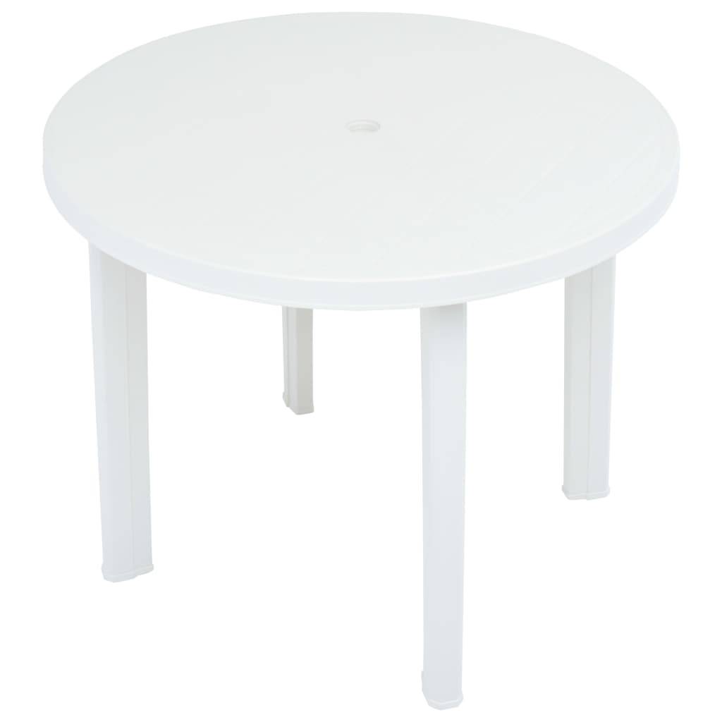 PANGIVO - Table de jardin plastique blanc Ø89 cm - PANGIVO - Image 3