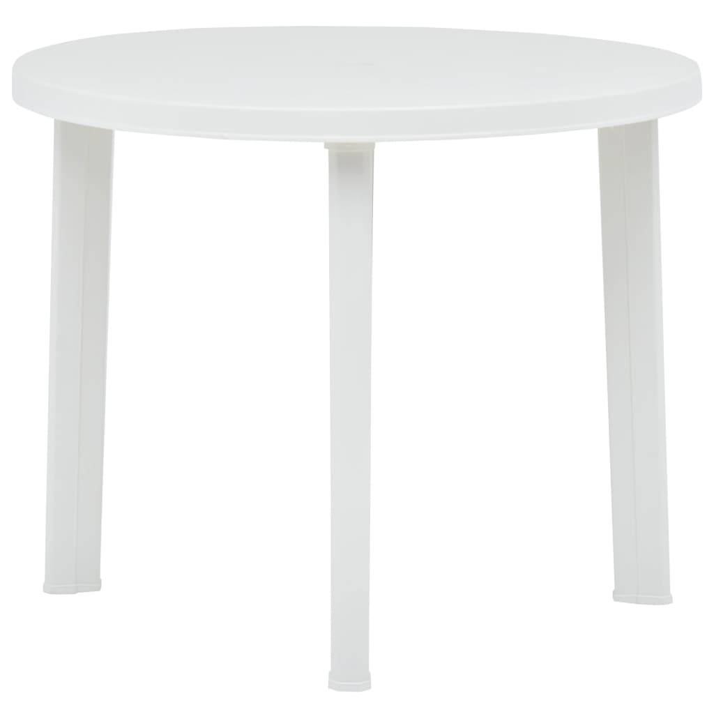 PANGIVO - Table de jardin plastique blanc Ø89 cm - PANGIVO - Image 1
