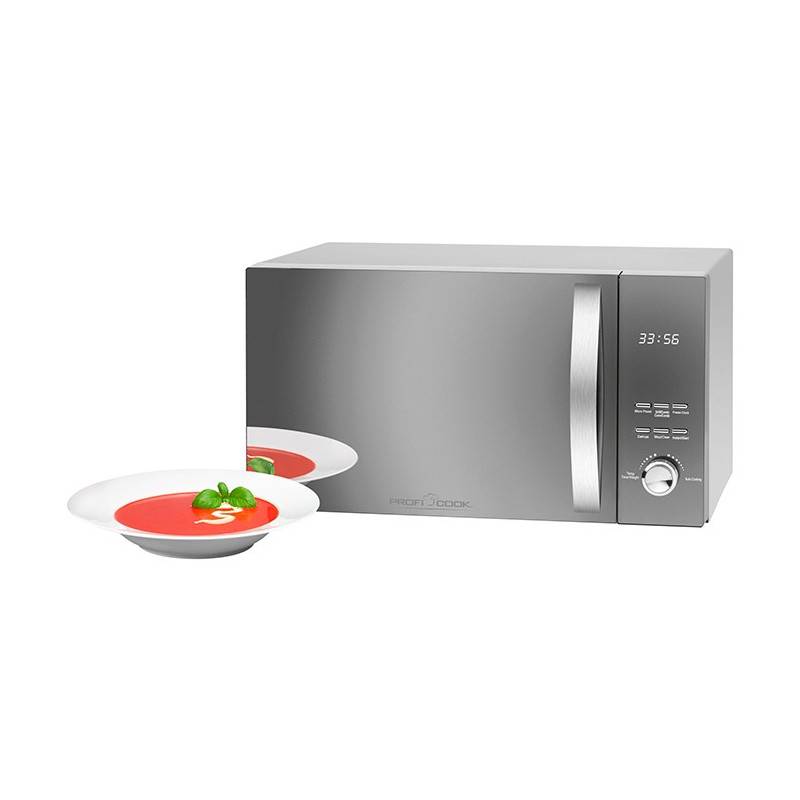 Micro-ondes avec gril et convection 3en1 23L 2300W  PC-MWG 1176H Silver Proficook - Image 2
