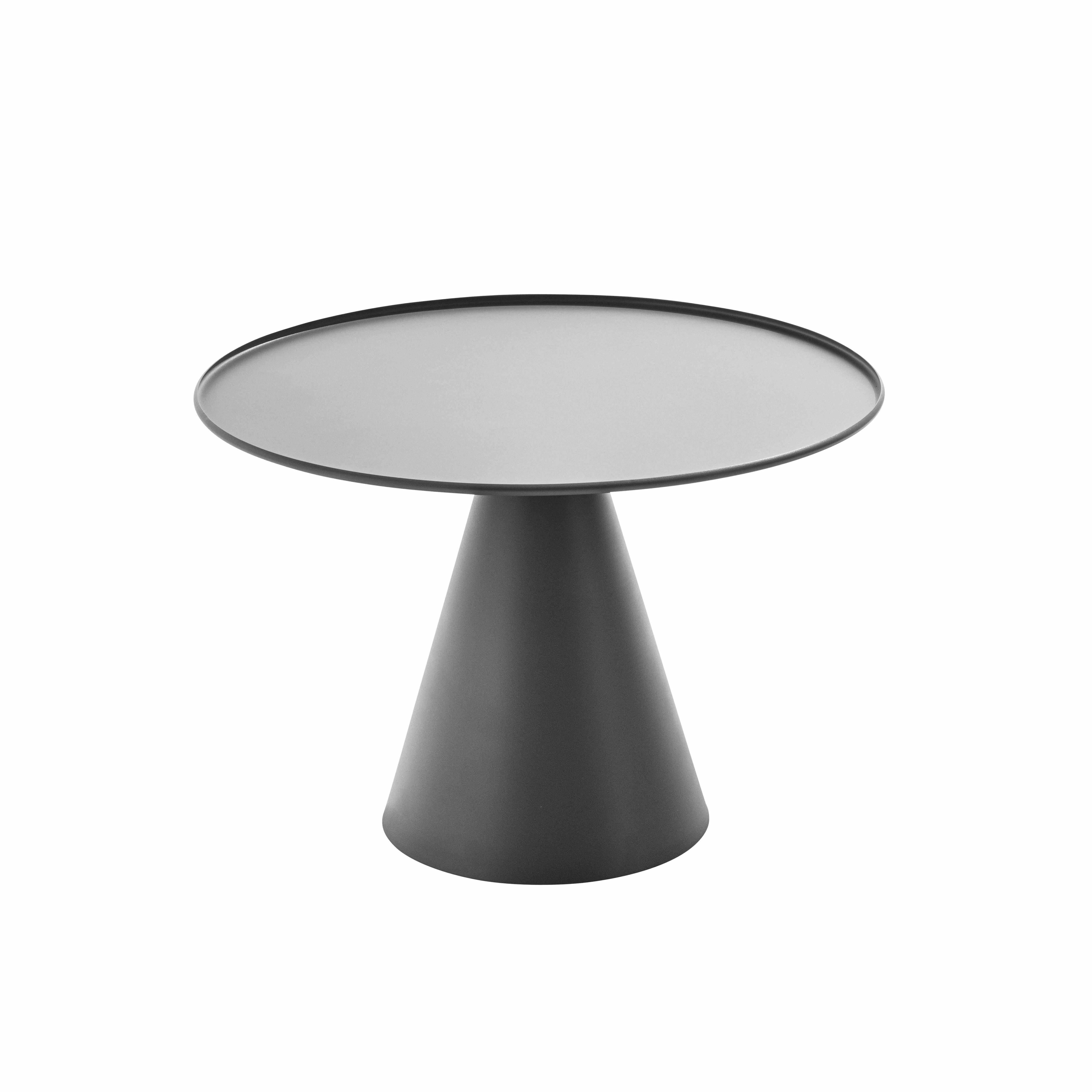 Oviala - Lot de 2 tables basses de jardin rondes grises
 Gomba - Oviala - Image 4