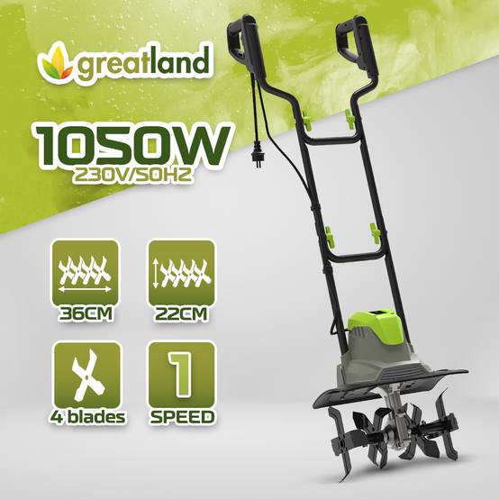 Greatland - Motobineuse électrique 1050W 36cm - 4 Fraises - Greatland - Image 2