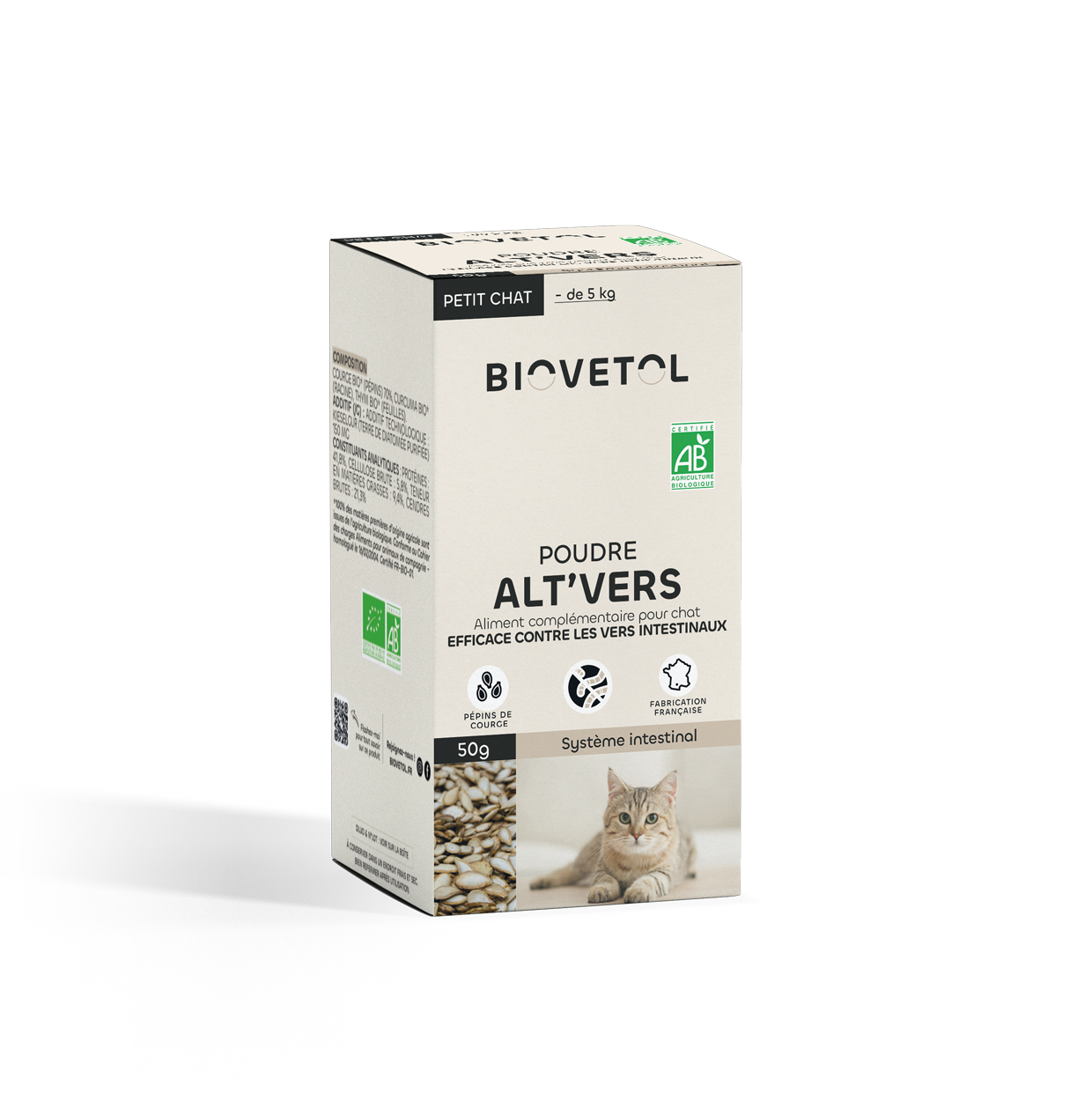 Biovetol - Vermifuge Bio en Poudre pour Petit Chat & Chaton - Image 4