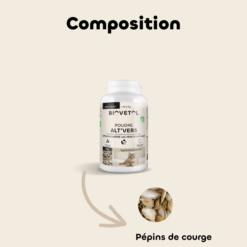 Biovetol - Vermifuge Bio en Poudre pour Petit Chat & Chaton - Image 3