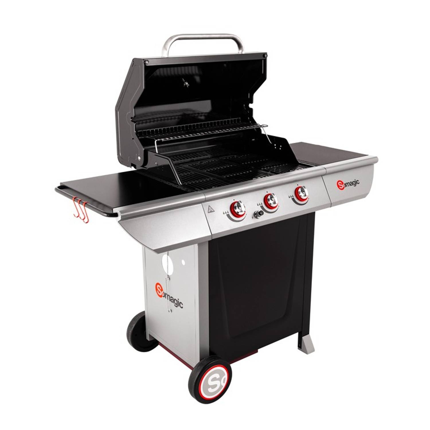 Somagic - MANHATTAN 300S Barbecue à gaz 3 brûleurs 10,5kW - SOMAGIC - Image 6