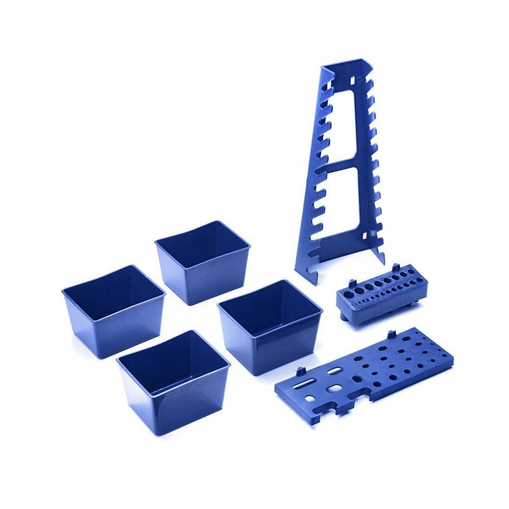Sans Marque - Lot de 7 accessoires et boites en plastique pour panneaux porte outils - Image 1