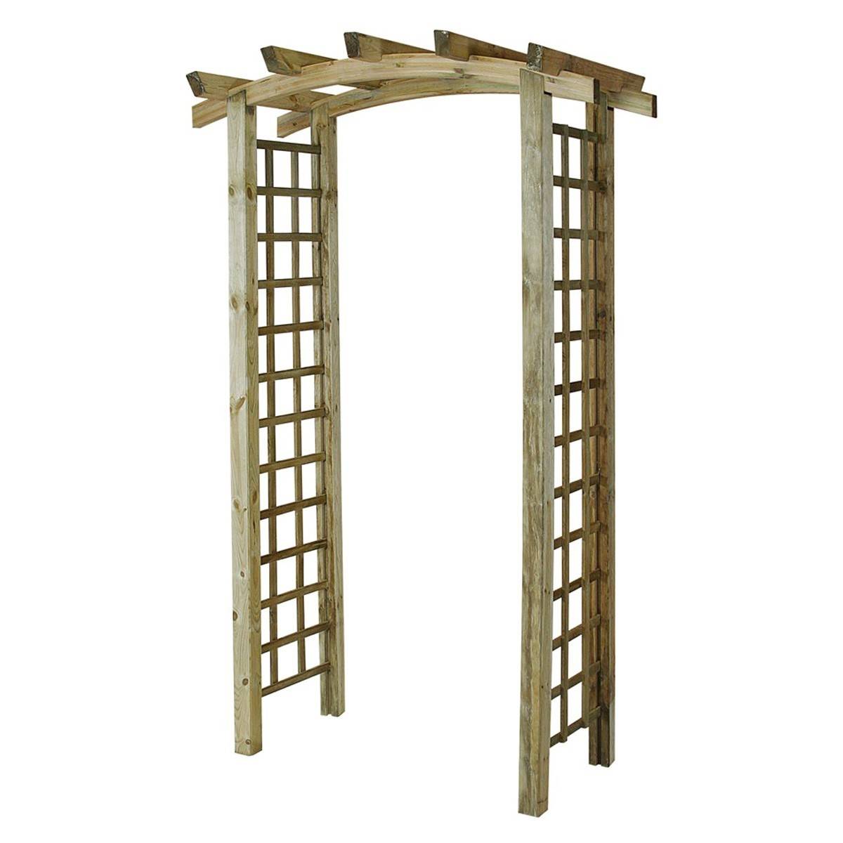 Arche de jardin Jasmin en arc + 4 supports poteaux à enfoncer - Cémonjardin - Image 3