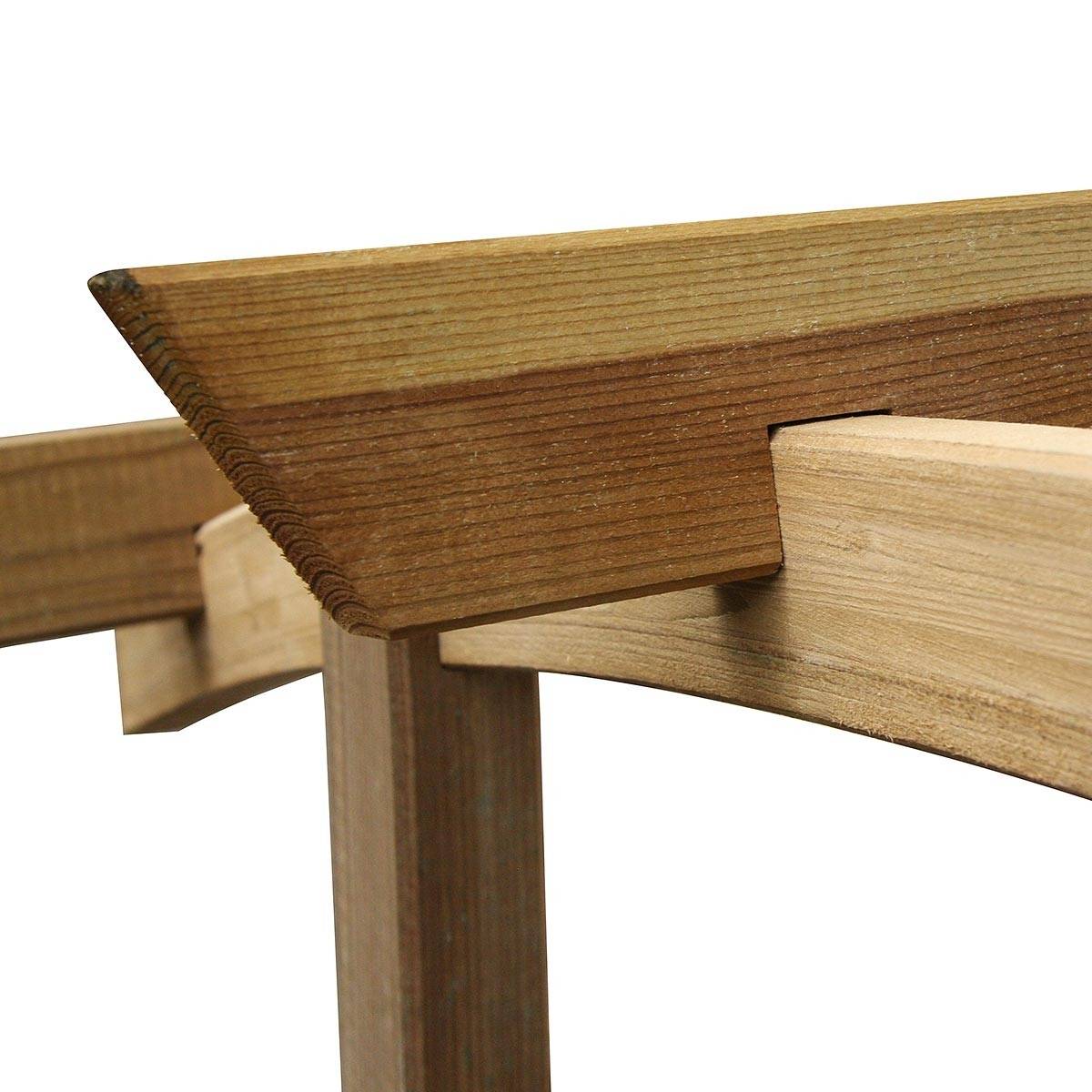 Arche de jardin Jasmin en arc + 4 supports poteaux à enfoncer - Cémonjardin - Image 4