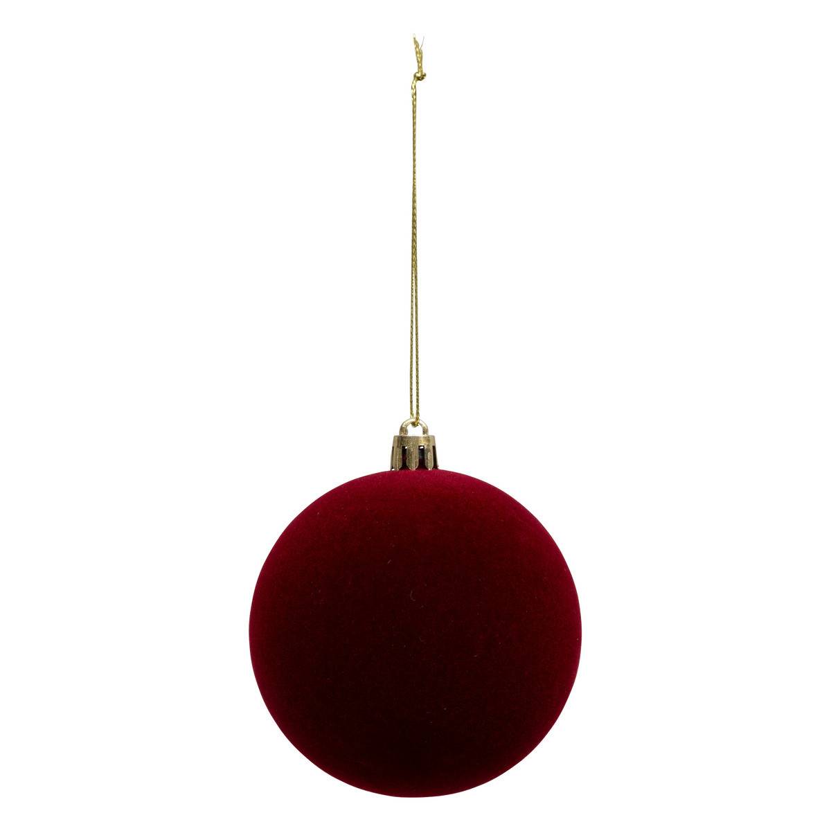 Fééric Lights & Christmas - Boule de Noël pailletté rouge x9 80mm - Atmosphera Créateur d'intérieur - Image 6