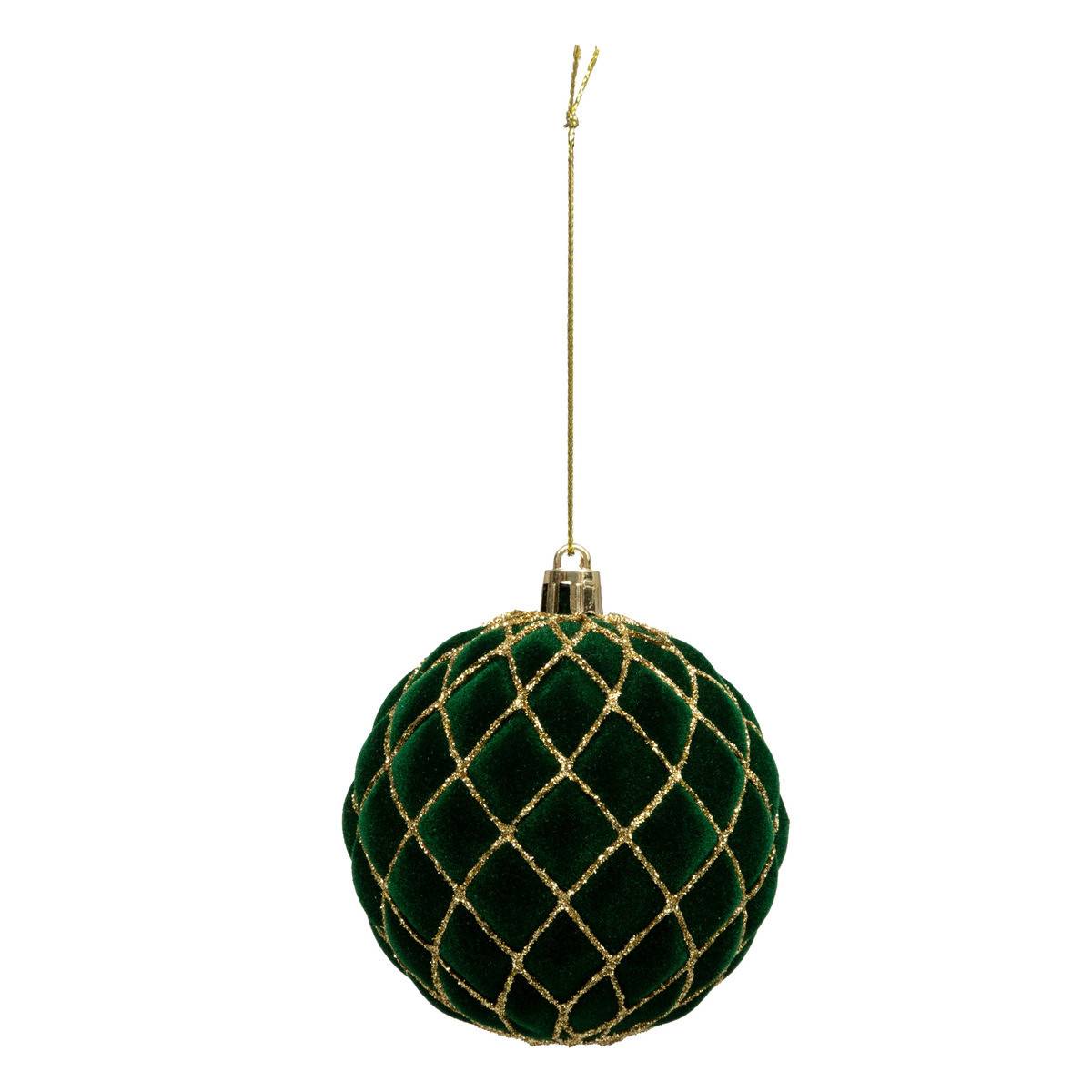 Fééric Lights & Christmas - Boule de Noël pailletté rouge x9 80mm - Atmosphera Créateur d'intérieur - Image 9