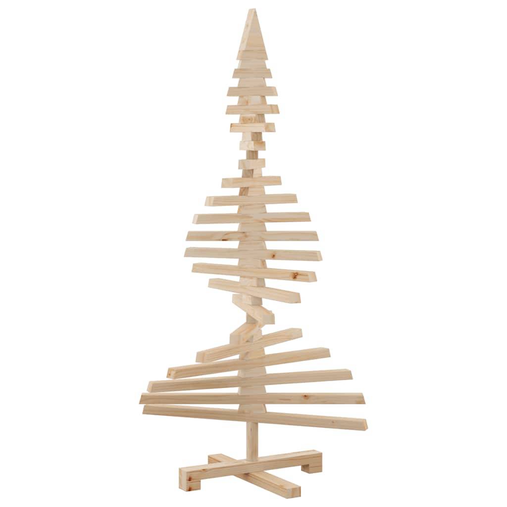 Maison Chic - Arbre de Noël, Sapin de Noël en bois pour décoration 120 cm bois massif de pin u648q - Image 6