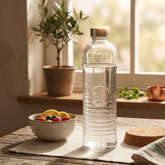 Bouteille en verre "Babord" - Transparent - 1 L - Image 3