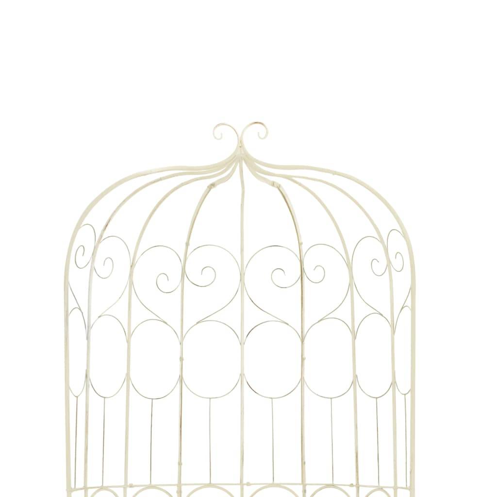 PANGIVO - Banc de jardin fer forgé blanc antique 95 x 54 x 200 cm - PANGIVO - Image 4