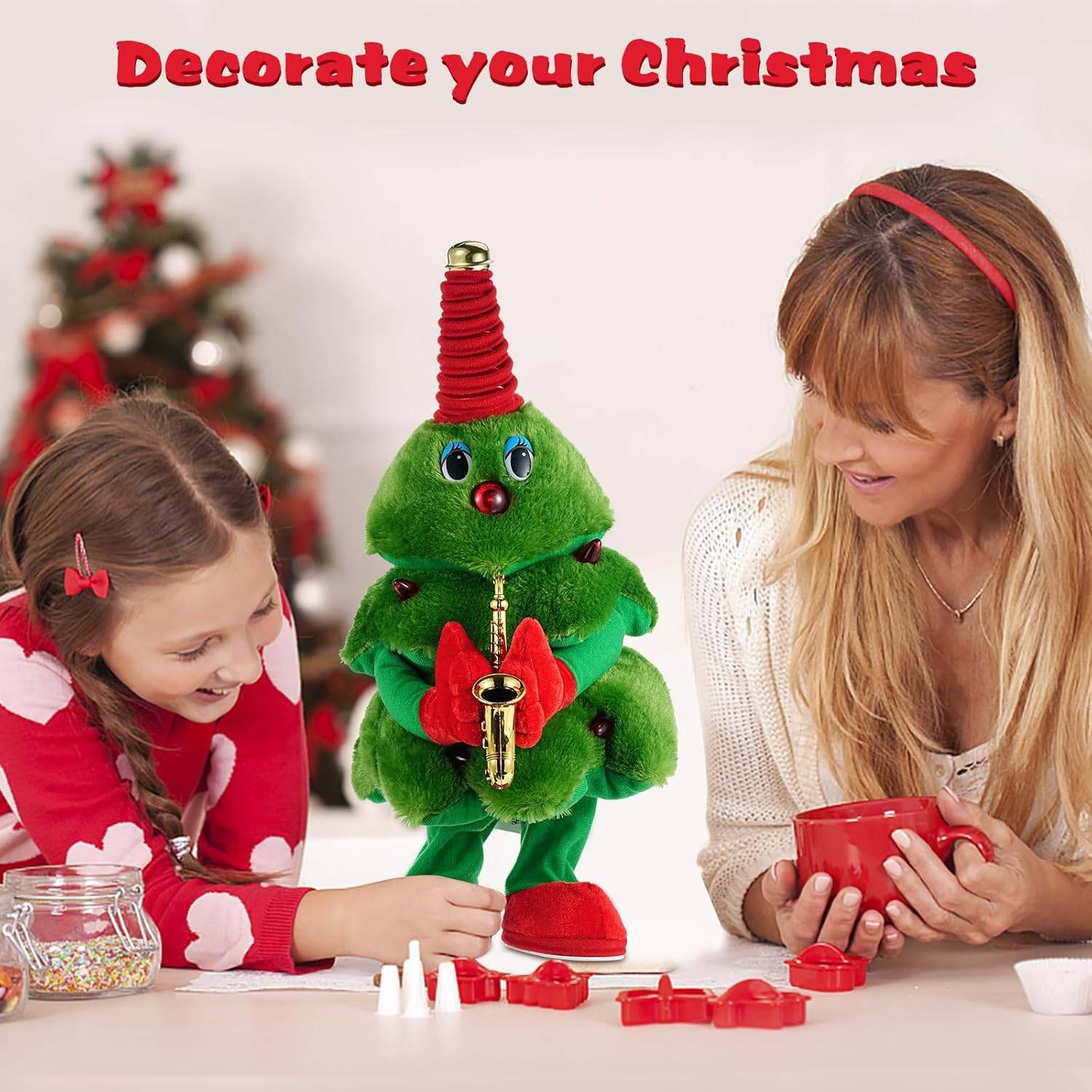 Sapin De Noël Dansant Et Chantant – Peluche Électronique Pour Décorer Et S’Amuser En Famille