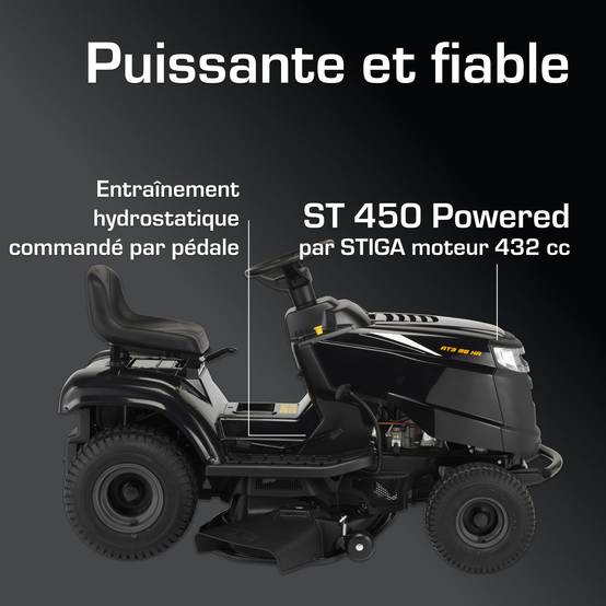 Alpina - Tracteur AT3 98 HA, moteur 432cc, plateau 98cm, éjection latérale - ALPINA - Image 4