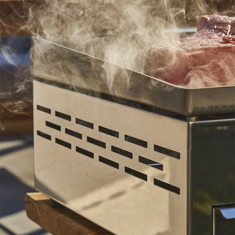 Brasero - plancha au gaz BRASERO Joana Inox 2 Feux - Surface de cuisson 53 x 40 cm - Gris - Image 6