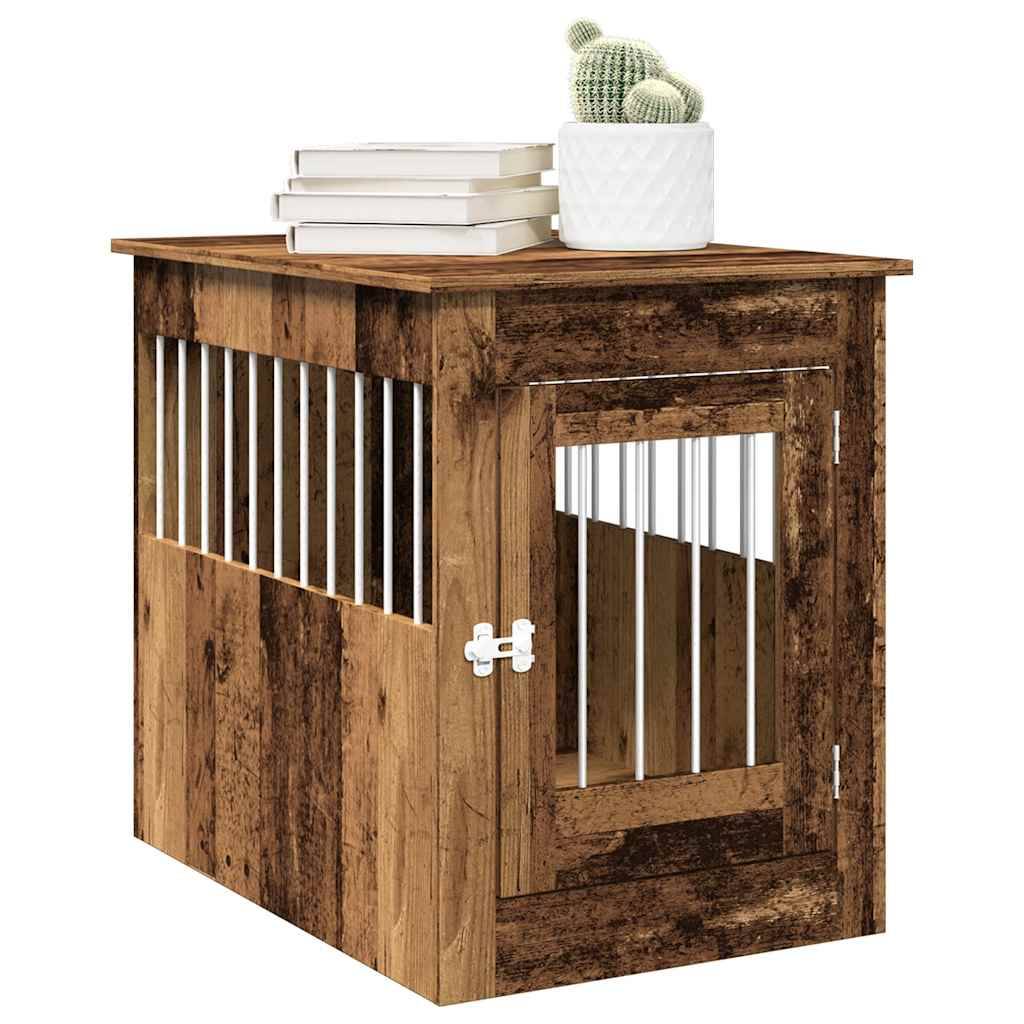 Vidaxl - Meuble de cage chiens vieux bois 55x80x68 cm bois d'ingénierie vidaXL 857642 - Image 1