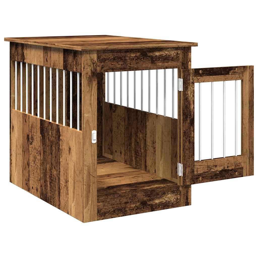Vidaxl - Meuble de cage chiens vieux bois 55x80x68 cm bois d'ingénierie vidaXL 857642 - Image 6