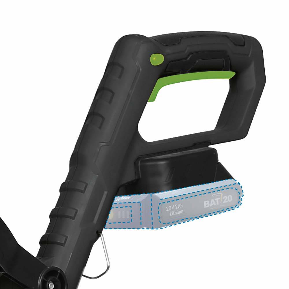 Ribimex - Coupe-bordure à batterie R-BAT20 20v 2 lames avec batterie 2amp + chargeur - Image 2