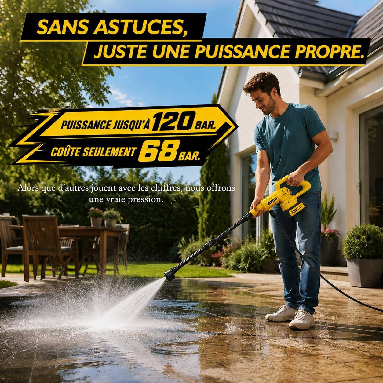 Sans Marque - Nettoyeur haute pression sans fil 21 V Traumheim - Image 3