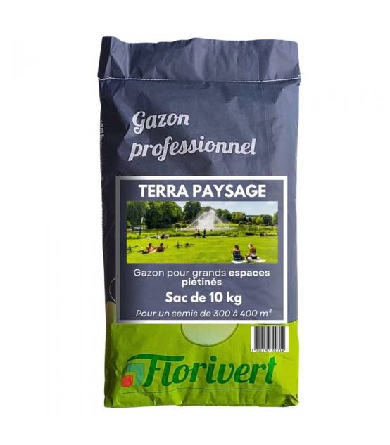 Semences gazon Terra Paysage 10 kg pour un gazon fin et dense facile à établir - Florivert 1201635 - Image 1