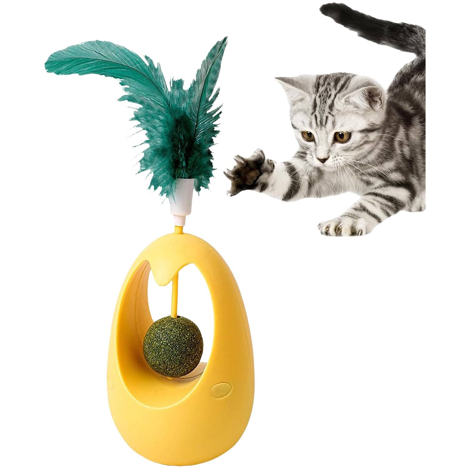 Jouet automatique gobelets à plume pour chat DtopbuyAge - Image 3