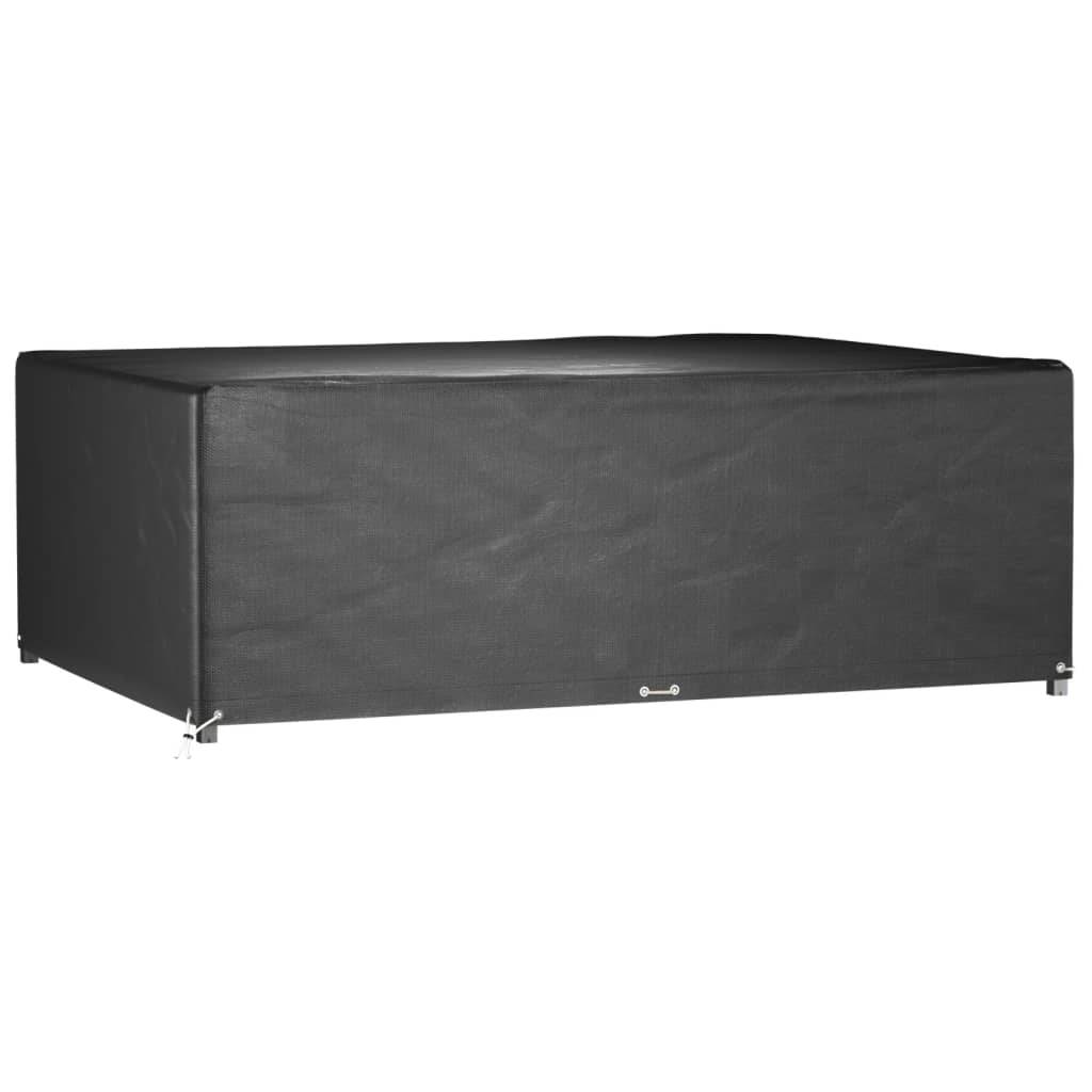 Lot de 2 Bâches de Protection PE pour Grand Salon de Jardin Imperméable Anti-UV Noir 270x180x90 cm – ComfortXL Outdoor Living - Image 2
