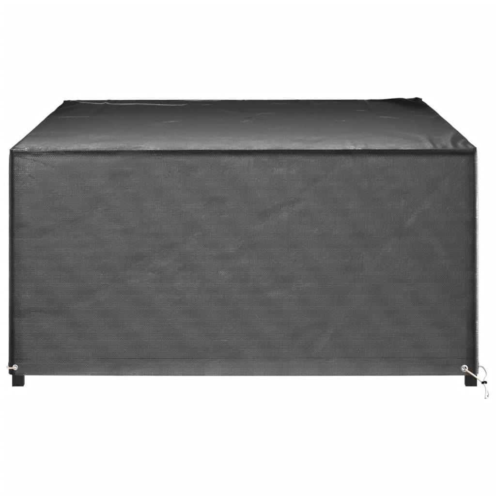Lot de 2 Bâches de Protection PE pour Grand Salon de Jardin Imperméable Anti-UV Noir 270x180x90 cm – ComfortXL Outdoor Living - Image 4