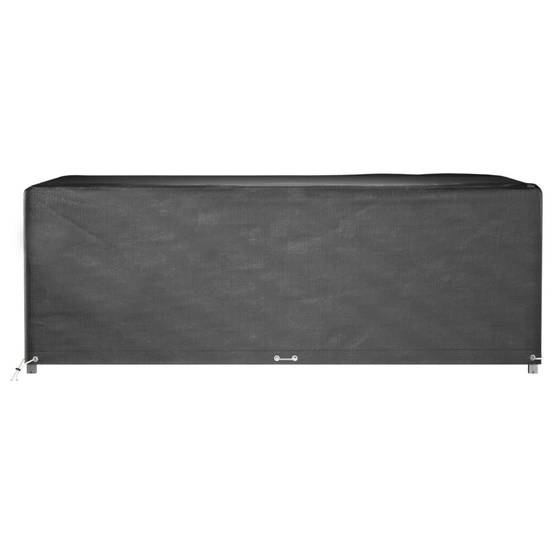 Lot de 2 Bâches de Protection PE pour Grand Salon de Jardin Imperméable Anti-UV Noir 270x180x90 cm – ComfortXL Outdoor Living - Image 3